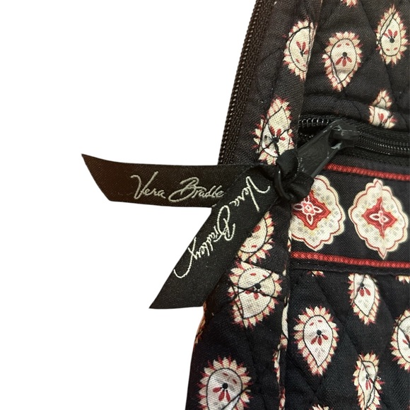 Small Vera Bradley Backpack: black with red paisley - Picture 2 of 4